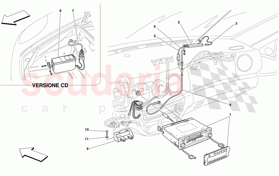 STEREO EQUIPMENT of Ferrari Ferrari 360 Spider