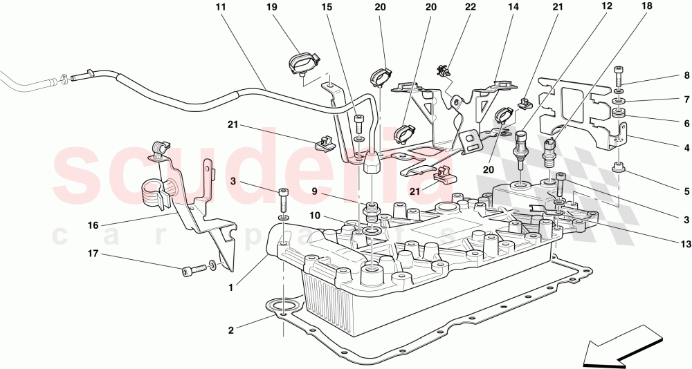 HEAT EXCHANGER of Ferrari Ferrari California (2012-2014)