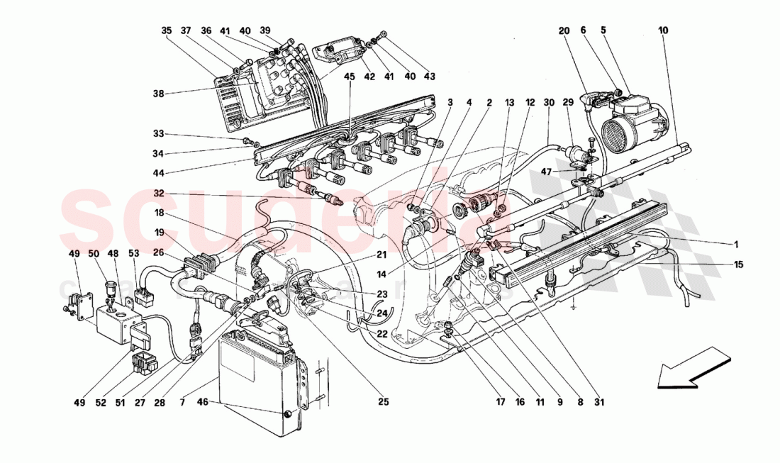 Air injection - Ignition of Ferrari Ferrari 512 M