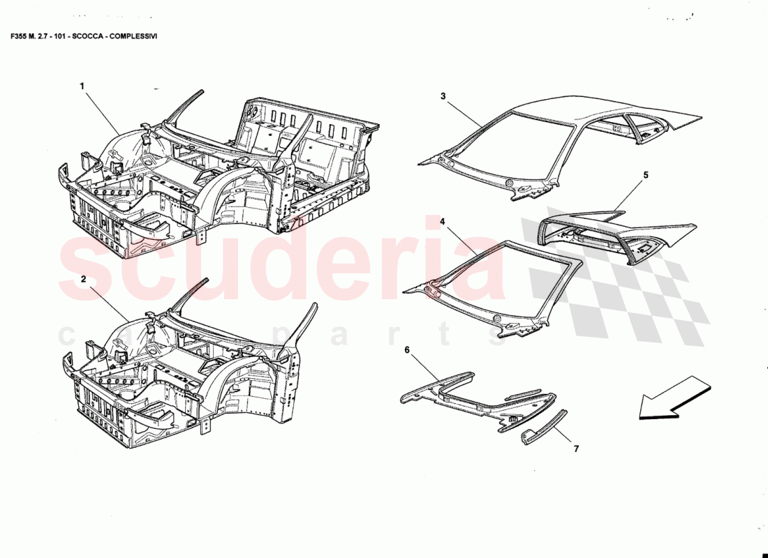 BODY-UNITS of Ferrari Ferrari 355 (2.7 Motronic)