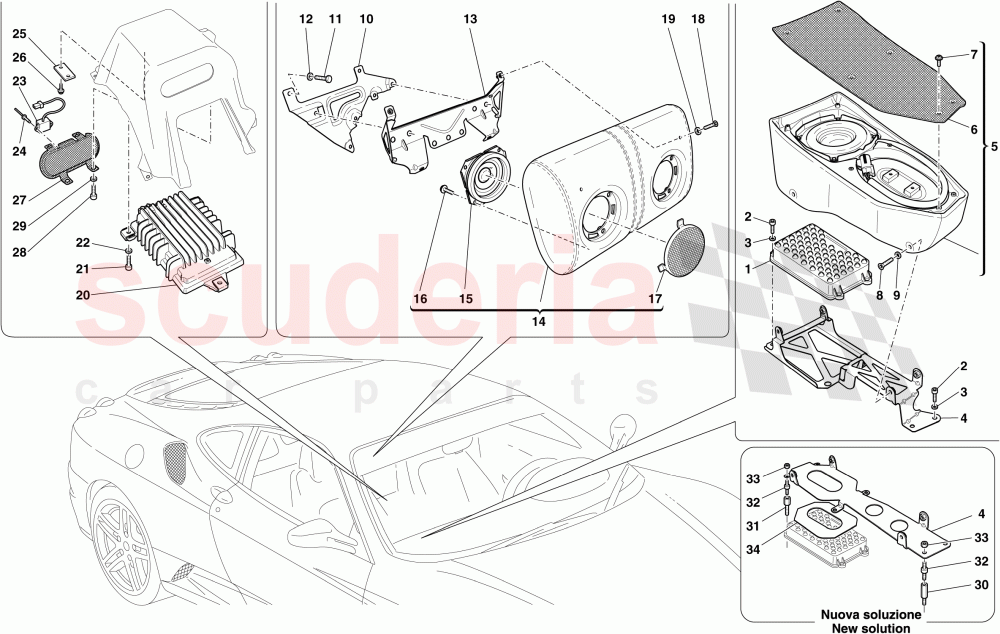 HIGH POWER BOSE HI FI SYSTEM of Ferrari Ferrari 430 Coupe