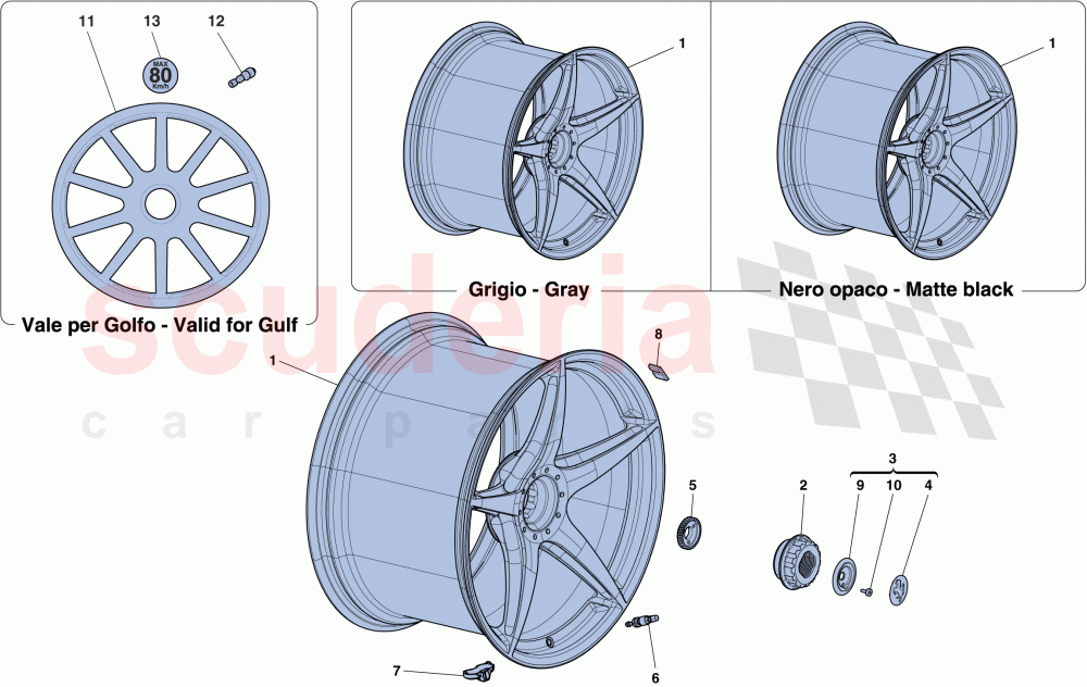 WHEELS of Ferrari Ferrari LaFerrari Aperta