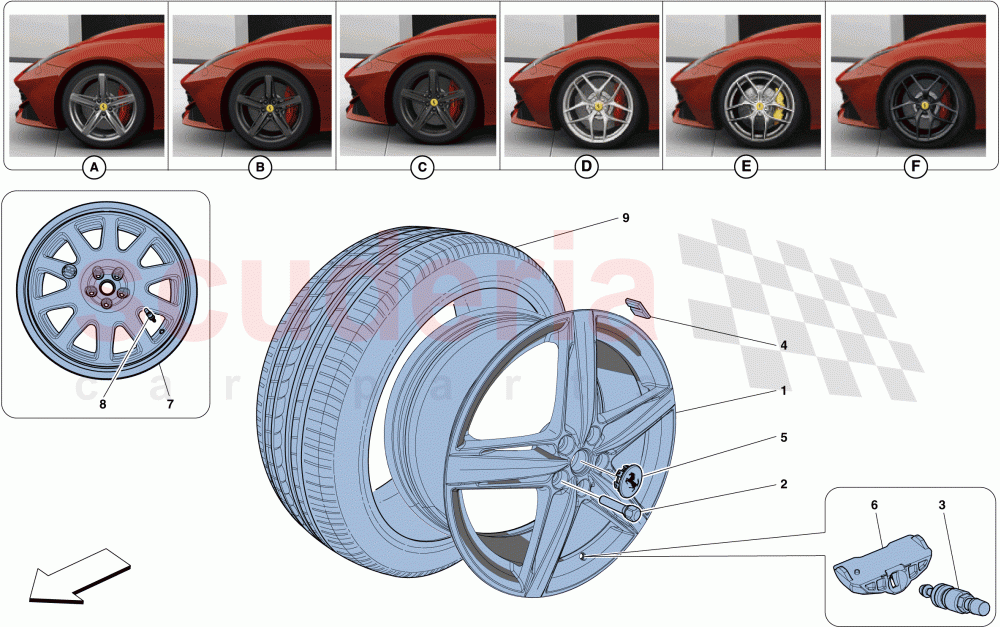 WHEELS of Ferrari Ferrari F12 Berlinetta