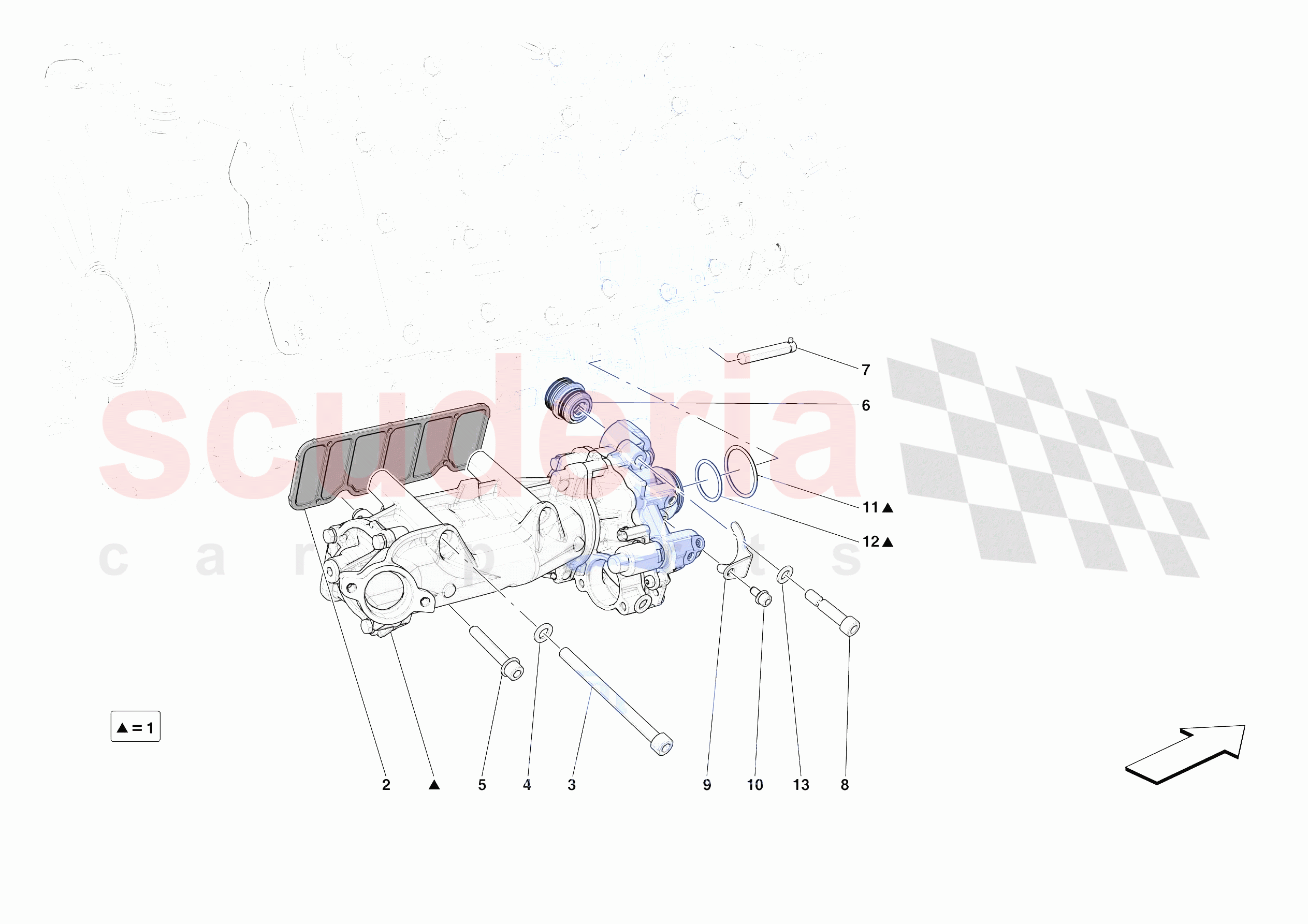 ENGINE OIL PUMP of Ferrari Ferrari 296 GTB Europe