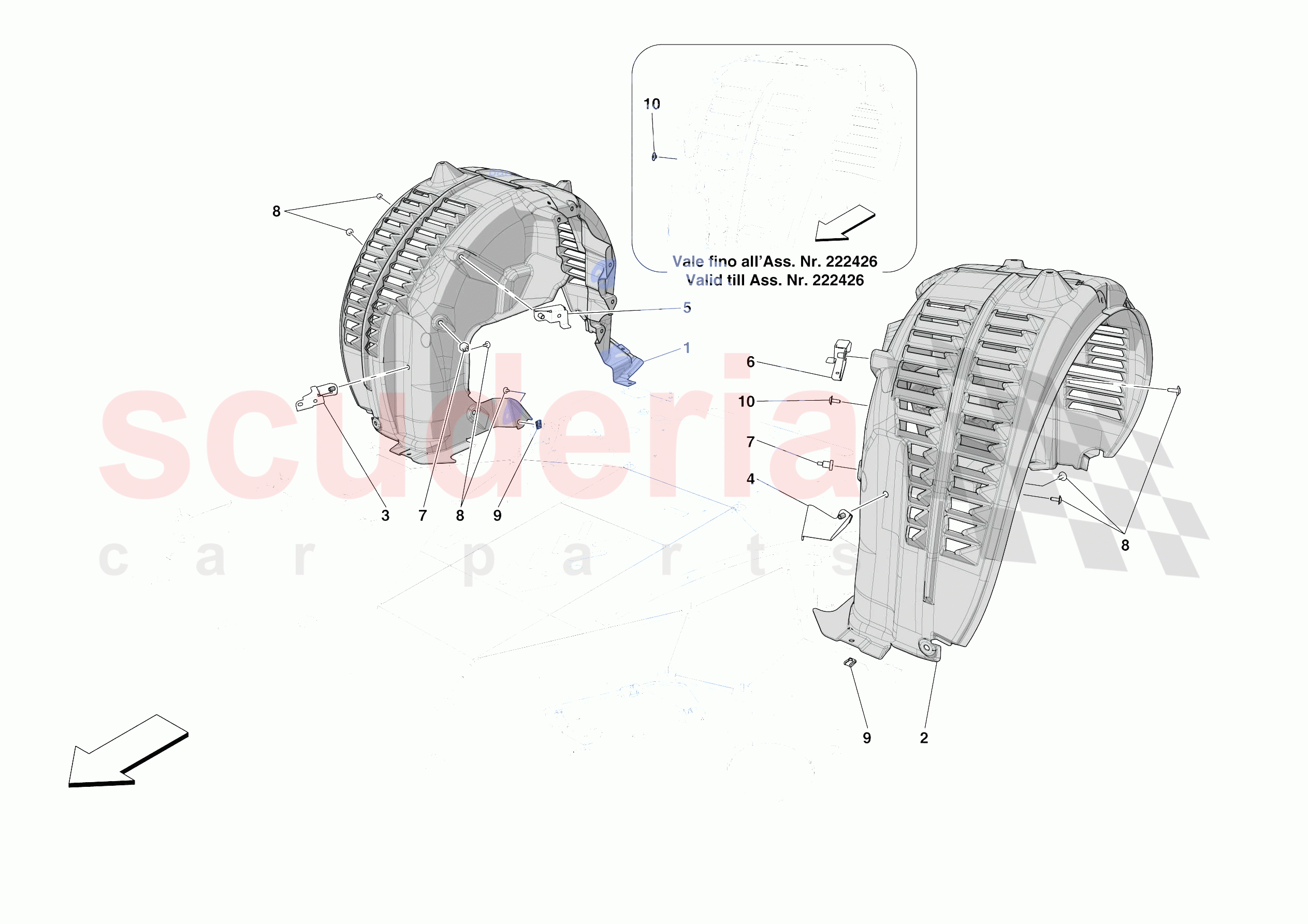 REAR WHEELHOUSE of Ferrari Ferrari 296 GTB Europe