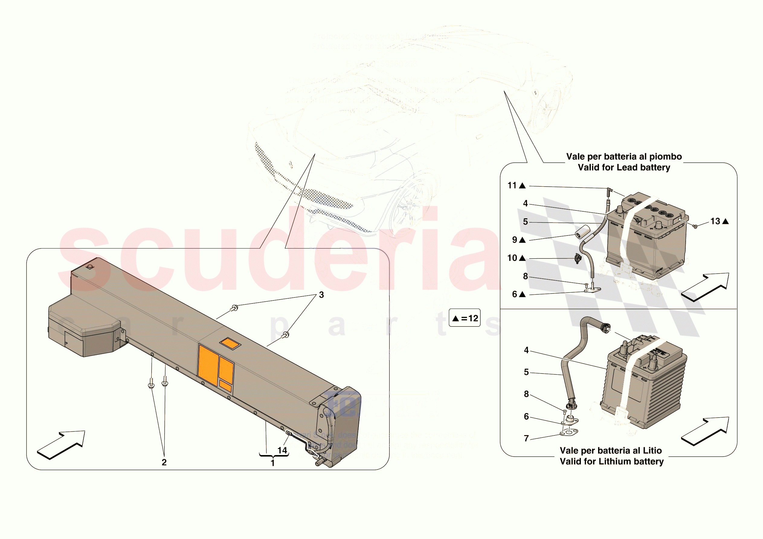 BATTERIES of Ferrari Ferrari 296 GTB USA