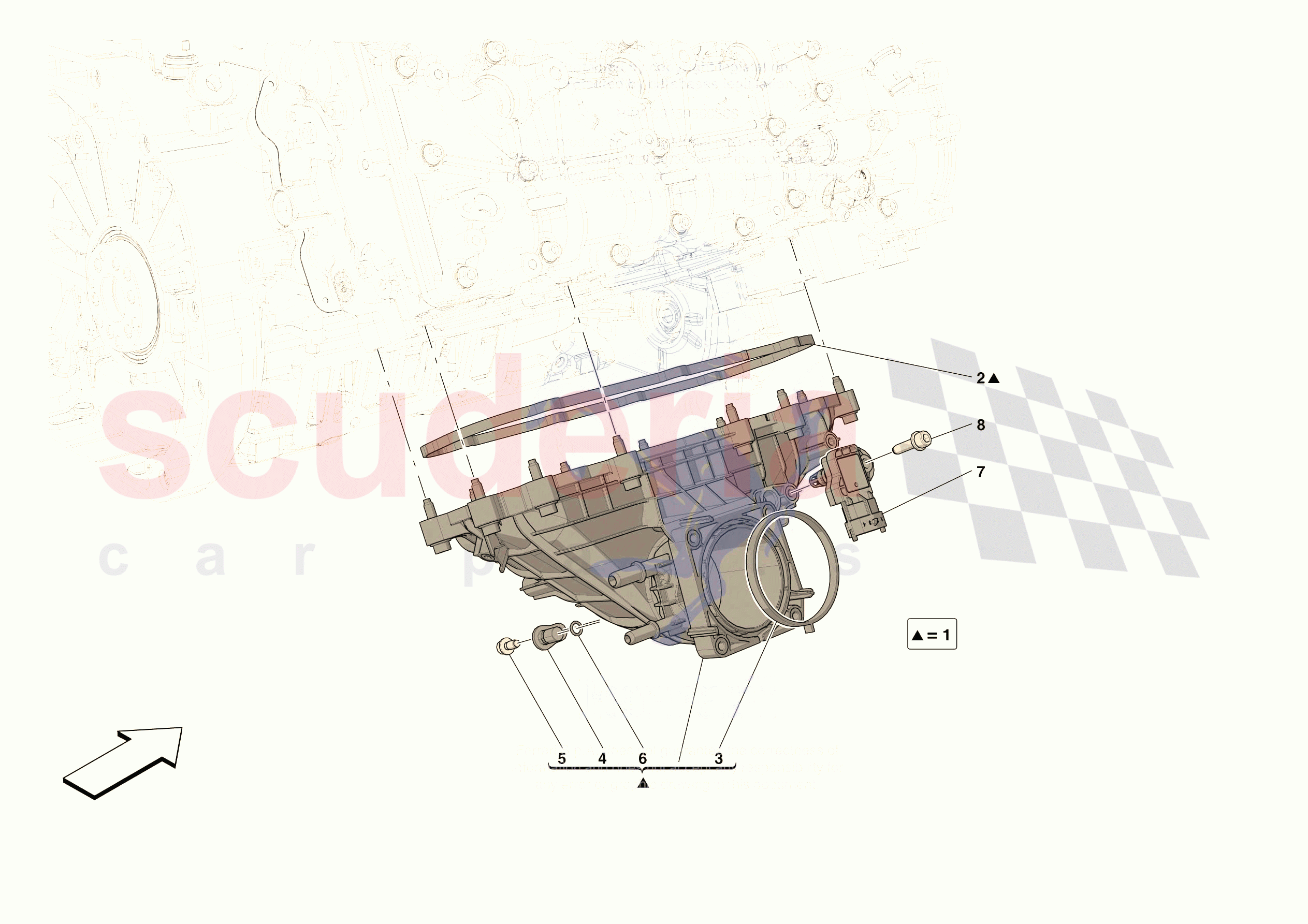 ENGINE INTAKE DUCT of Ferrari Ferrari 296 GTS Europe RH