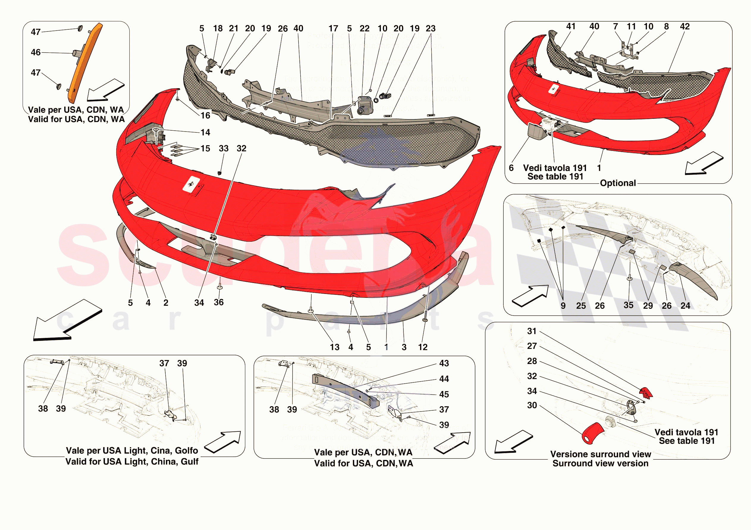 FRONT BUMPER of Ferrari Ferrari 296 GTS Europe RH