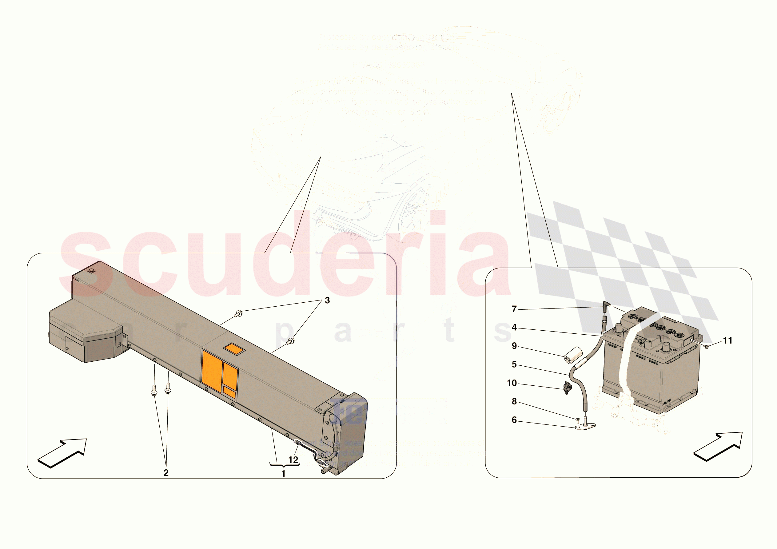 BATTERIES of Ferrari Ferrari 296 GTS Europe RH