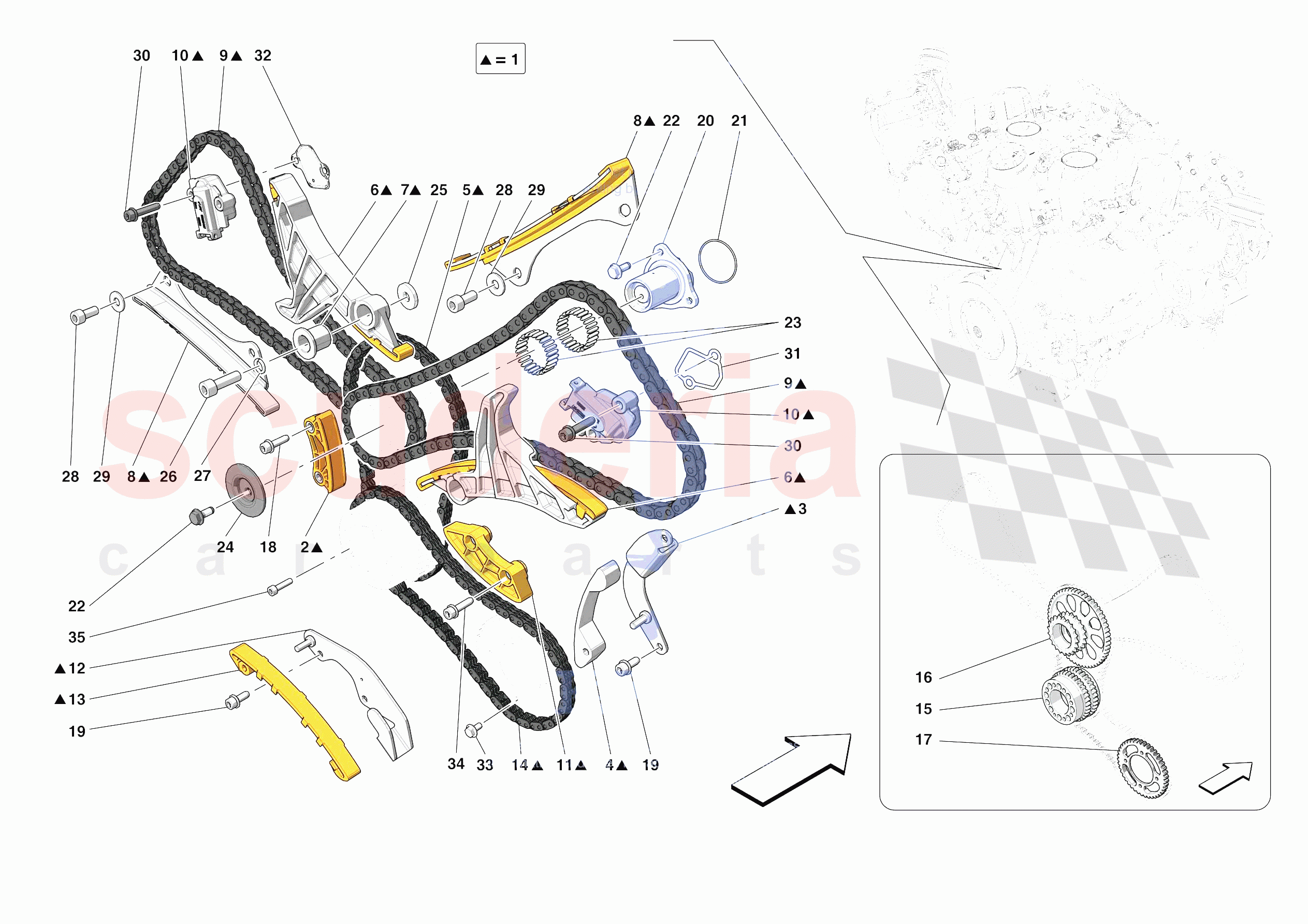 TIMING SYSTEM DRIVE of Ferrari Ferrari 488 Pista USA