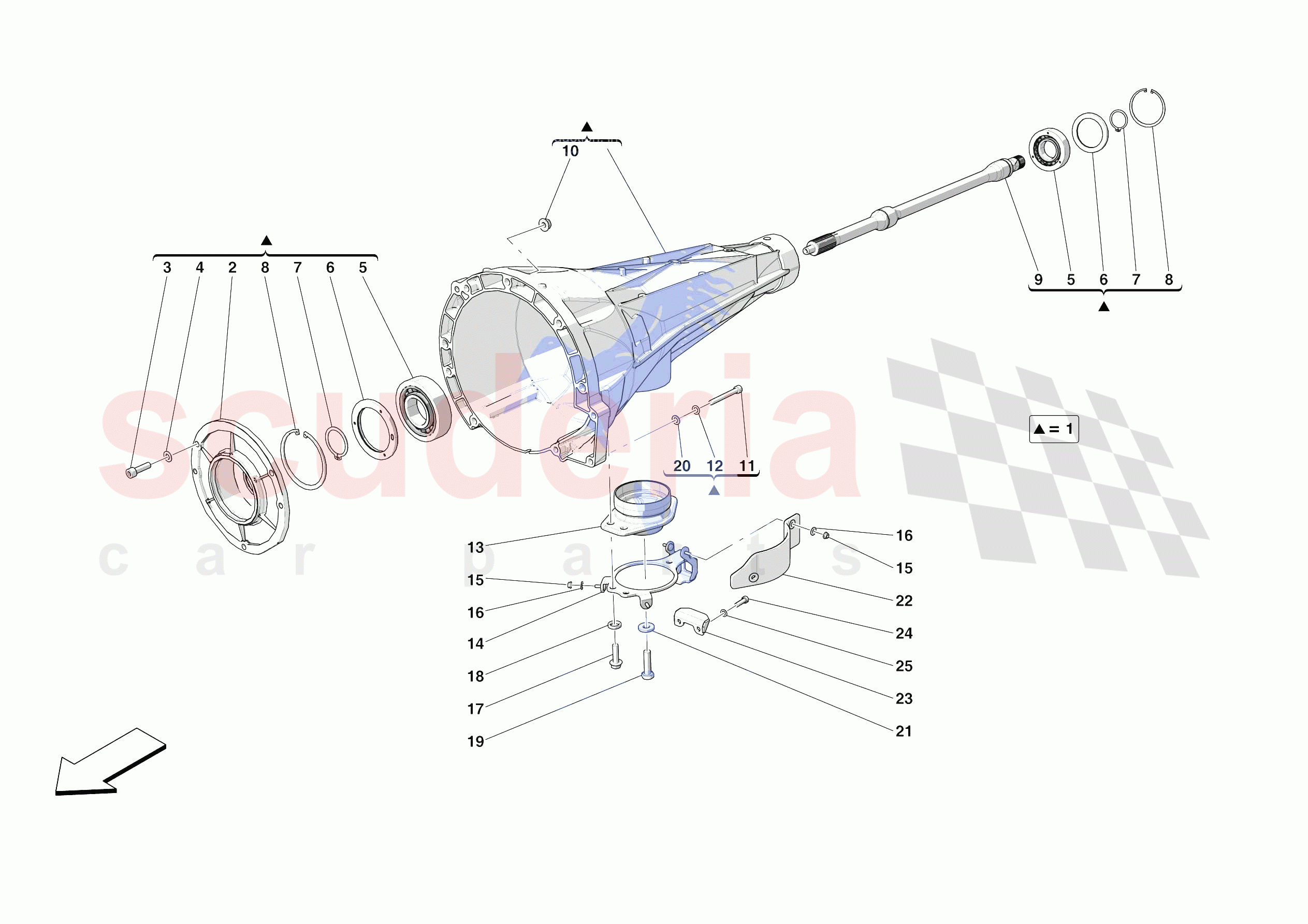 CLUTCH HOUSING of Ferrari Ferrari 812 Competizione A Europe