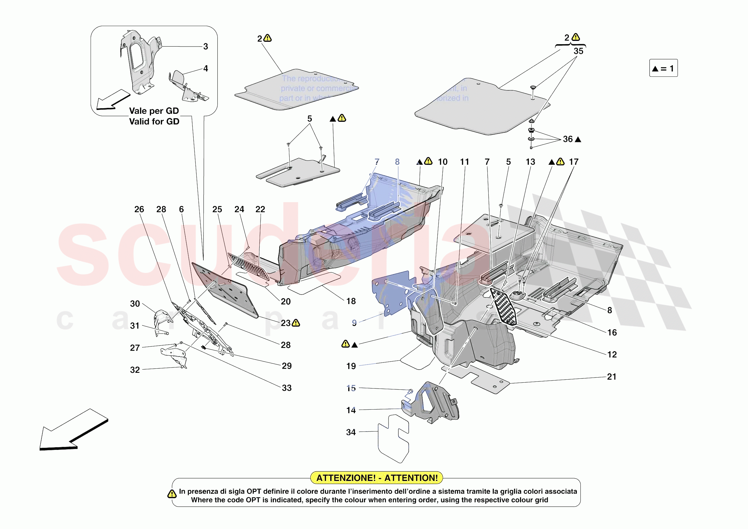 PASSENGER COMPARTMENT MATS of Ferrari Ferrari 812 Competizione Europe