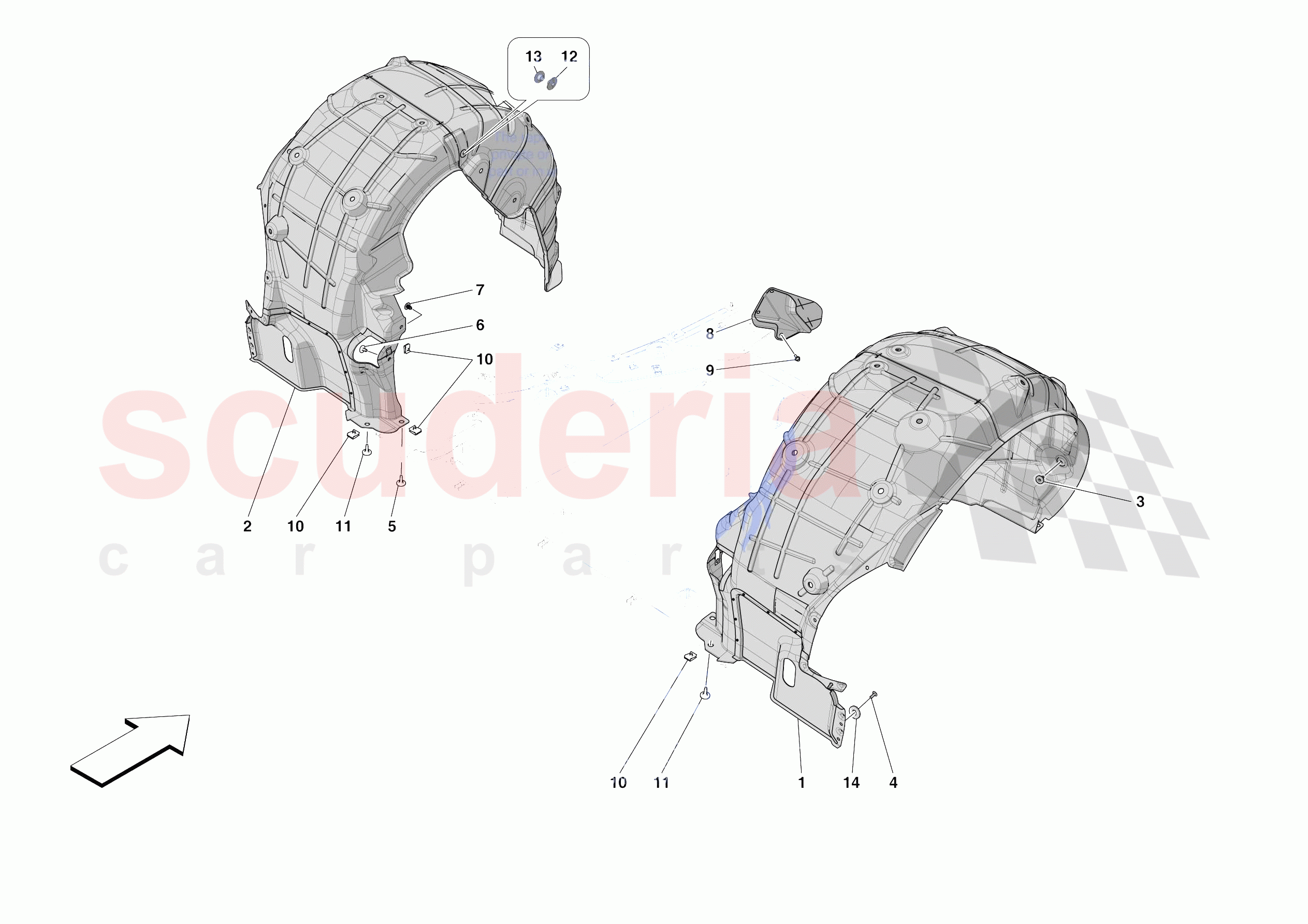 REAR WHEELHOUSE of Ferrari Ferrari 812 Competizione Europe RH