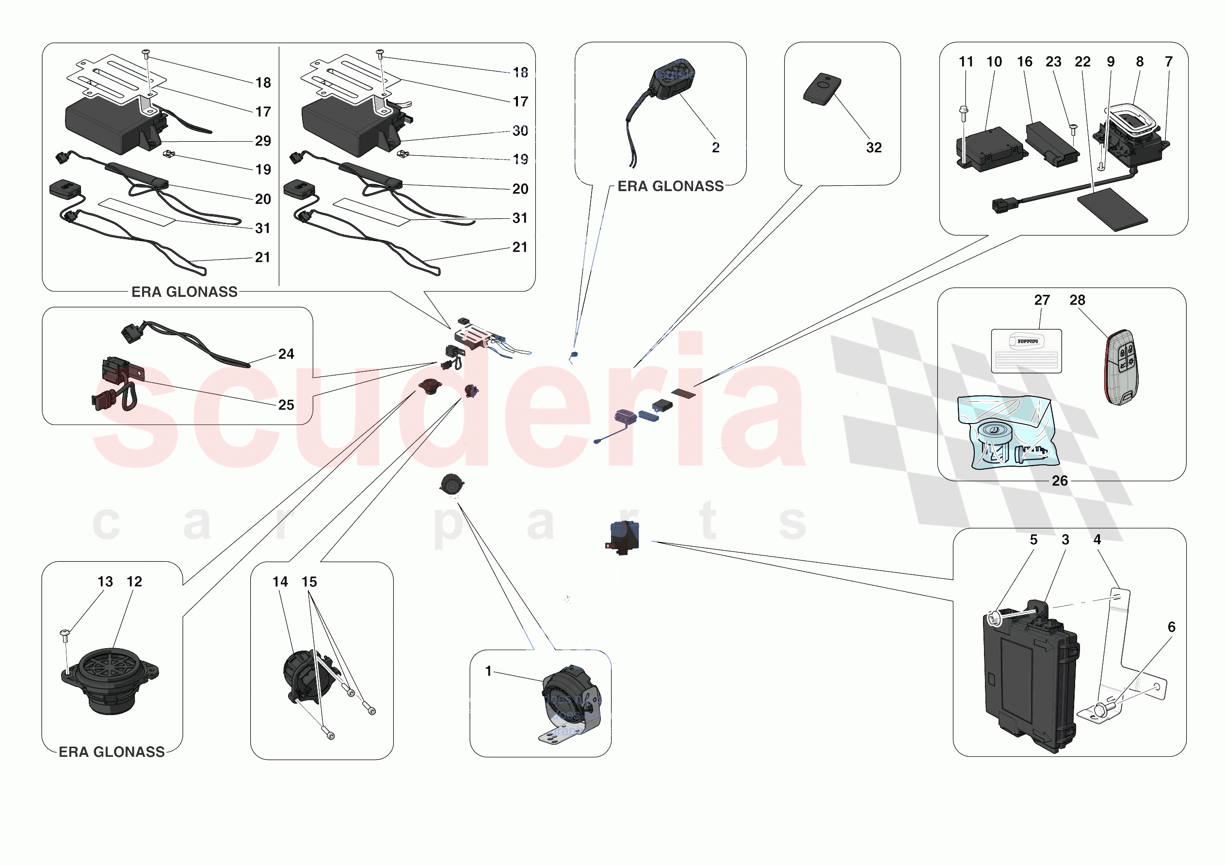 ANTI-THEFT SYSTEM of Ferrari Ferrari F8 Spider USA