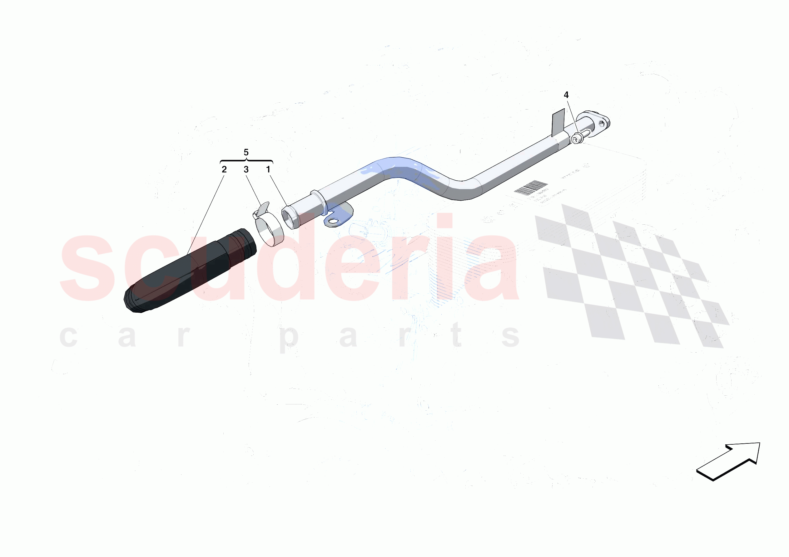 ENGINE COOLING SYSTEM PIPES of Ferrari Ferrari Portofino Europe