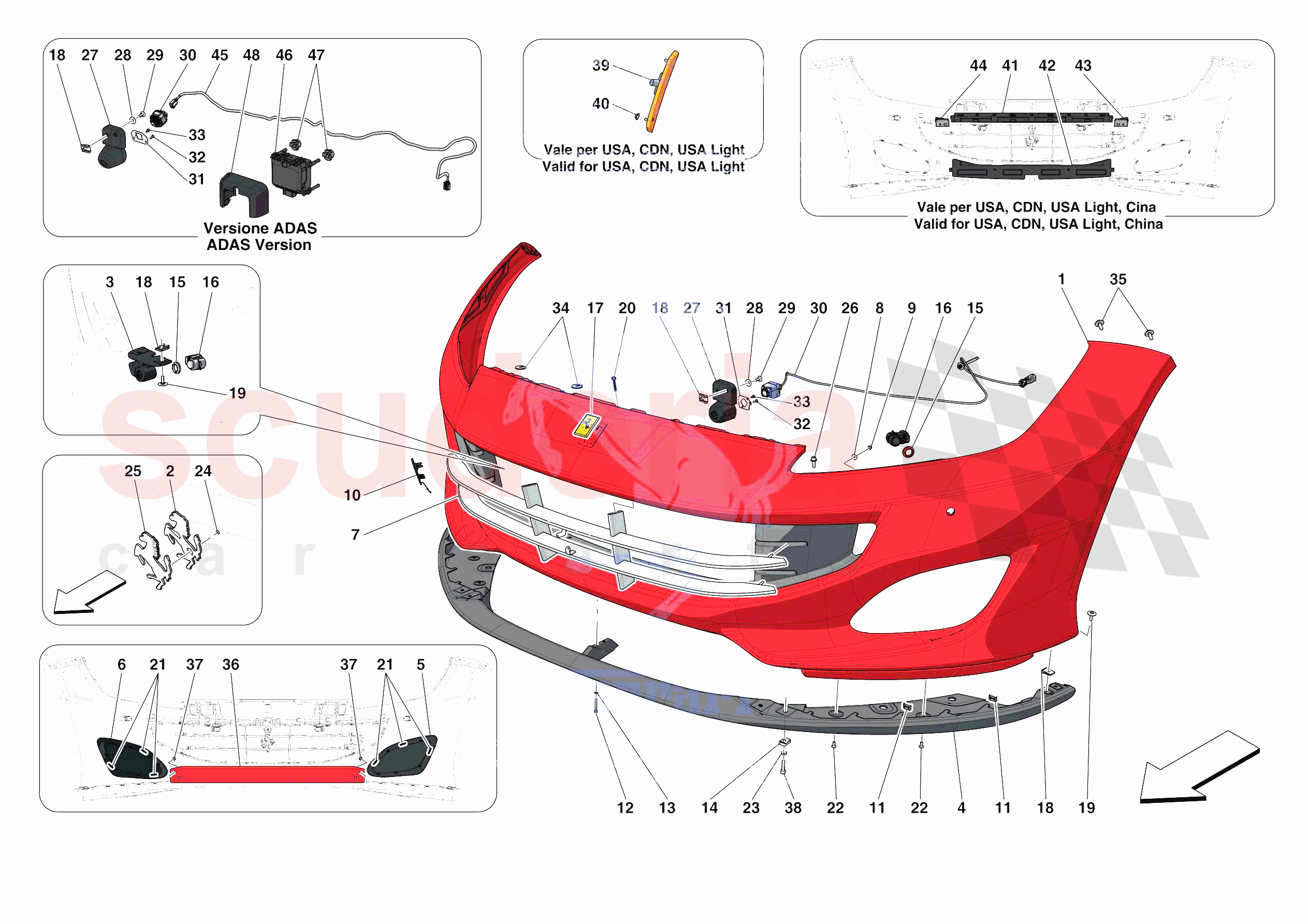 FRONT BUMPER of Ferrari Ferrari Portofino Europe