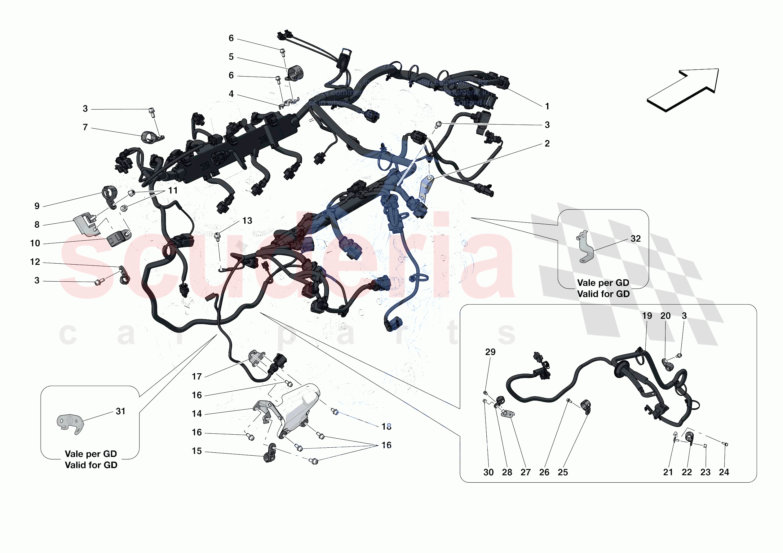 ENGINE ELECTRICAL SYSTEM of Ferrari Ferrari Portofino Europe RH