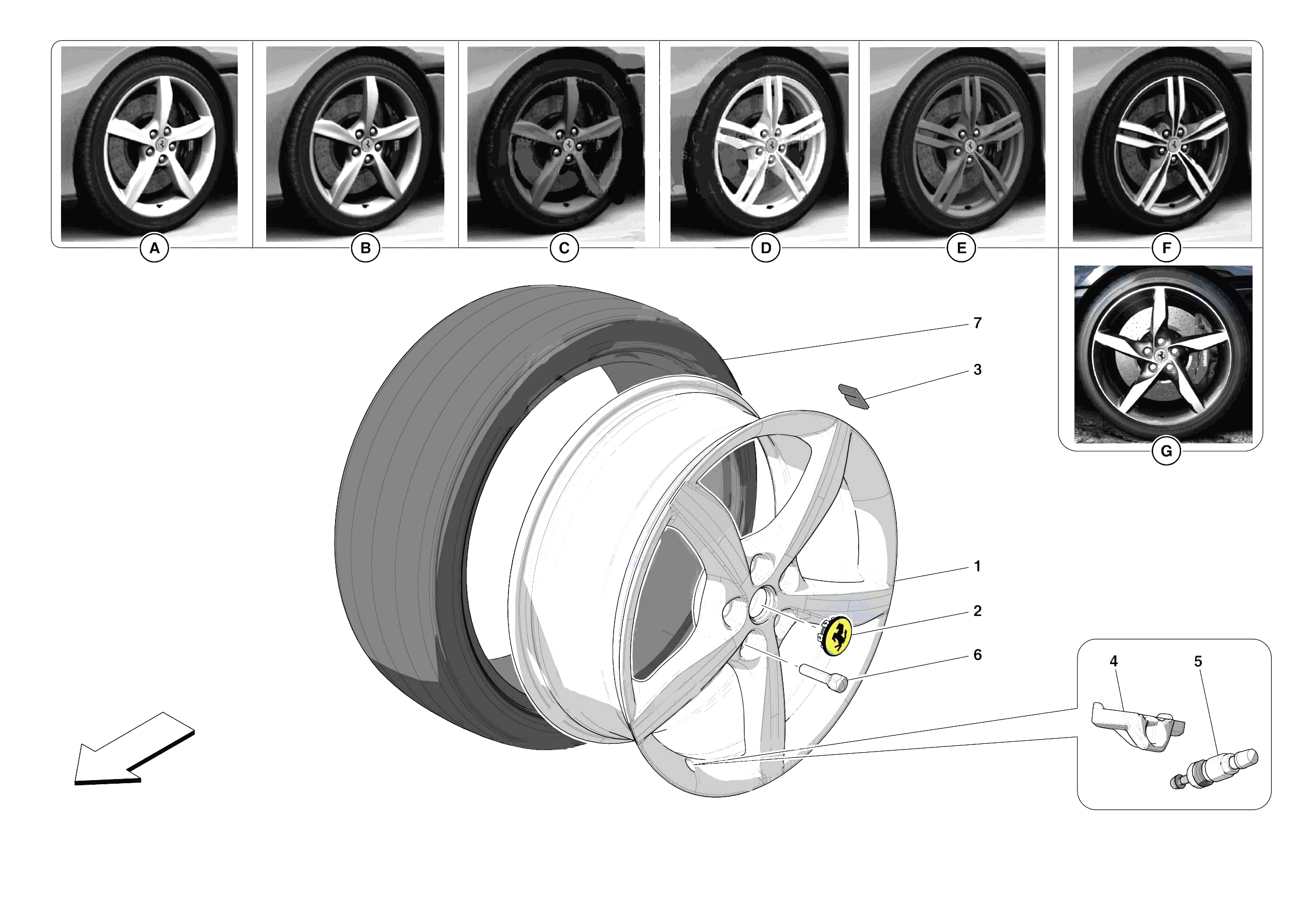 COMPLETE WHEELS of Ferrari Ferrari Portofino M Europe