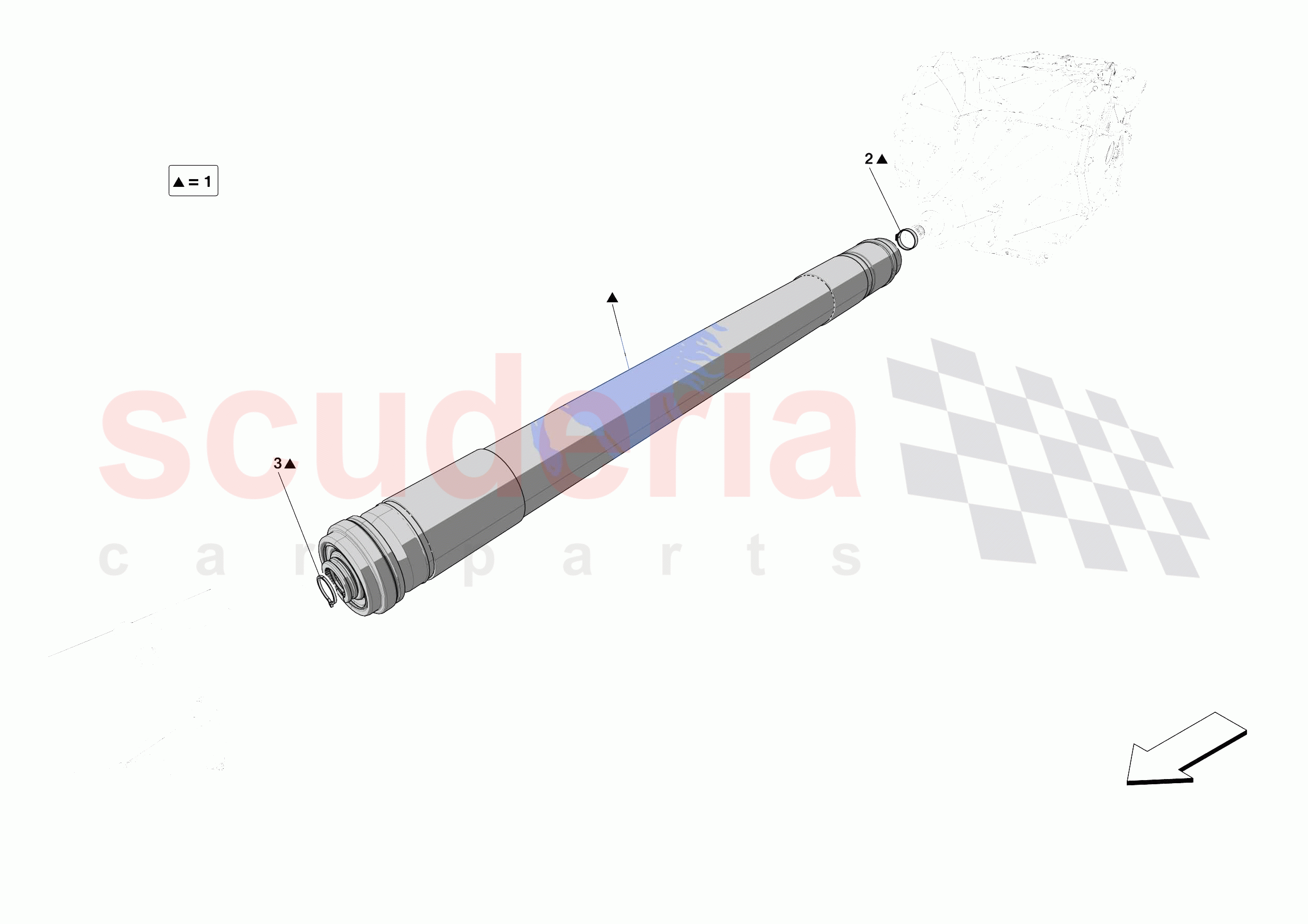 DRIVESHAFT of Ferrari Ferrari Portofino USA