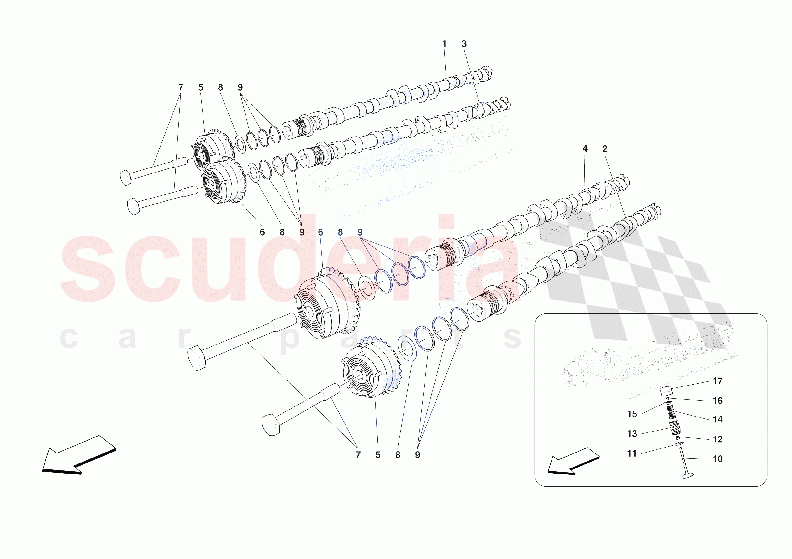 CYLINDER HEADS - TIMING of Ferrari Ferrari Purosangue Europe