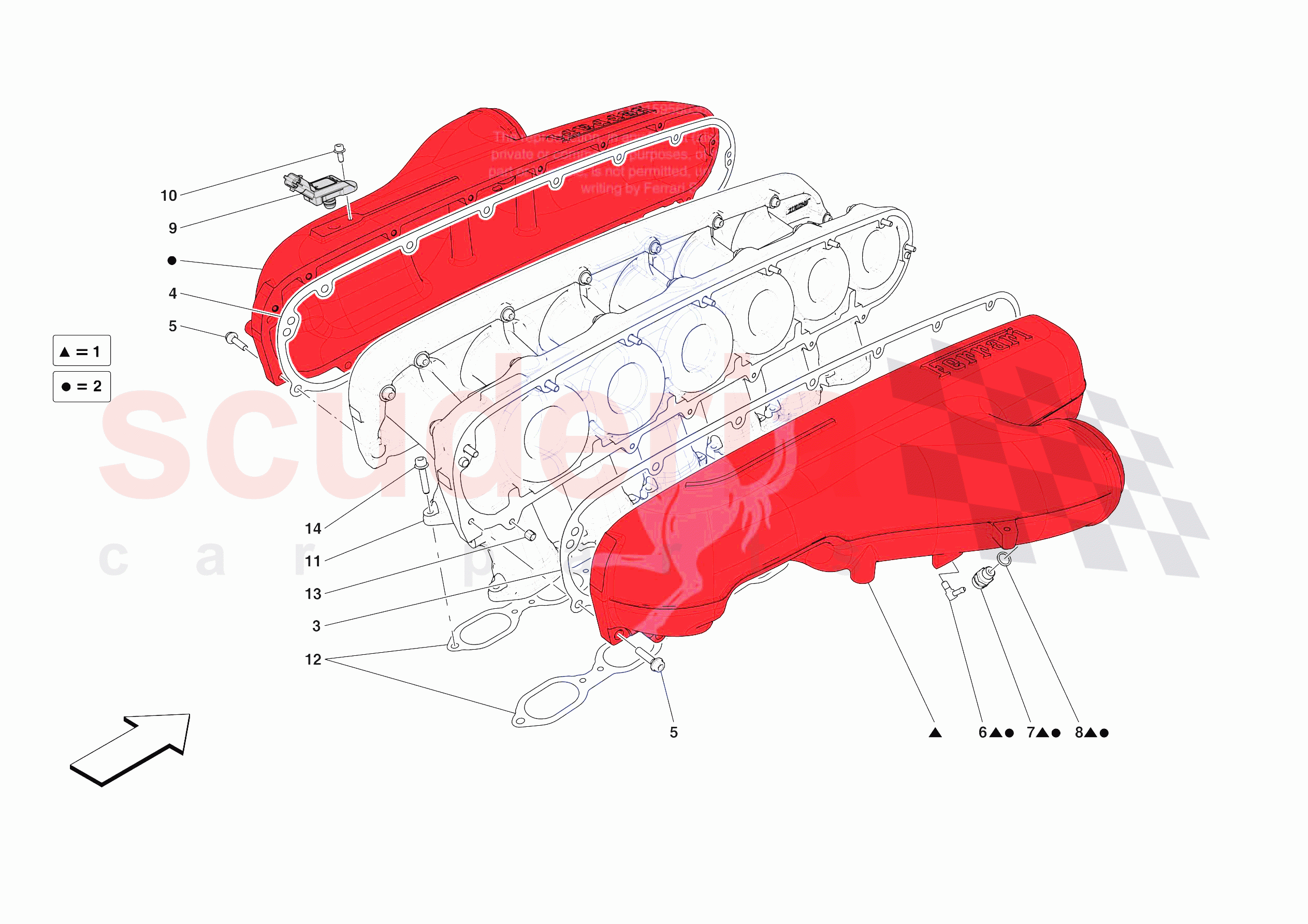 ENGINE INTAKE DUCT of Ferrari Ferrari Purosangue Europe