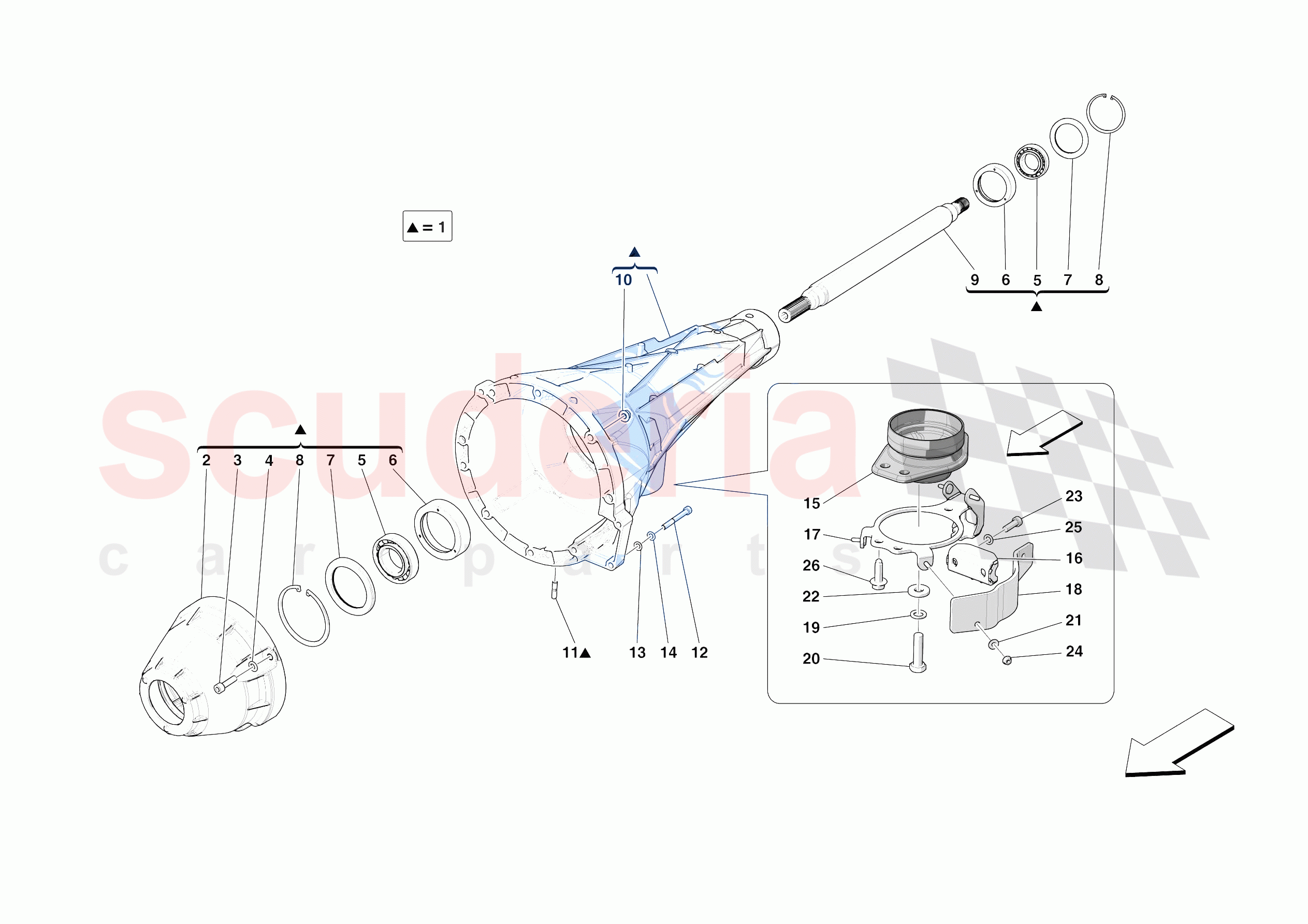 CLUTCH HOUSING of Ferrari Ferrari Purosangue USA