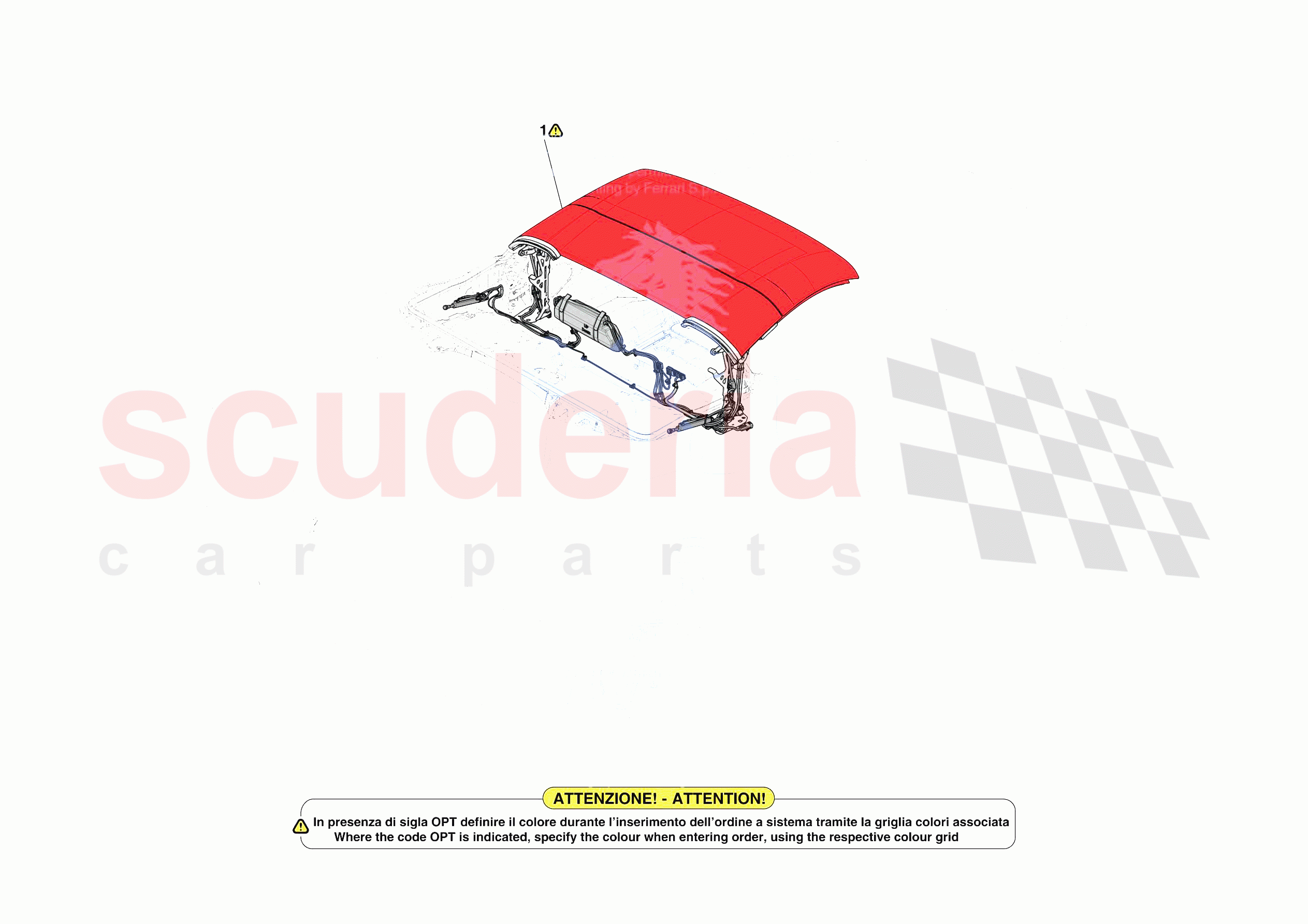 ROOF - STRUCTURE of Ferrari Ferrari SF90 Spider USA