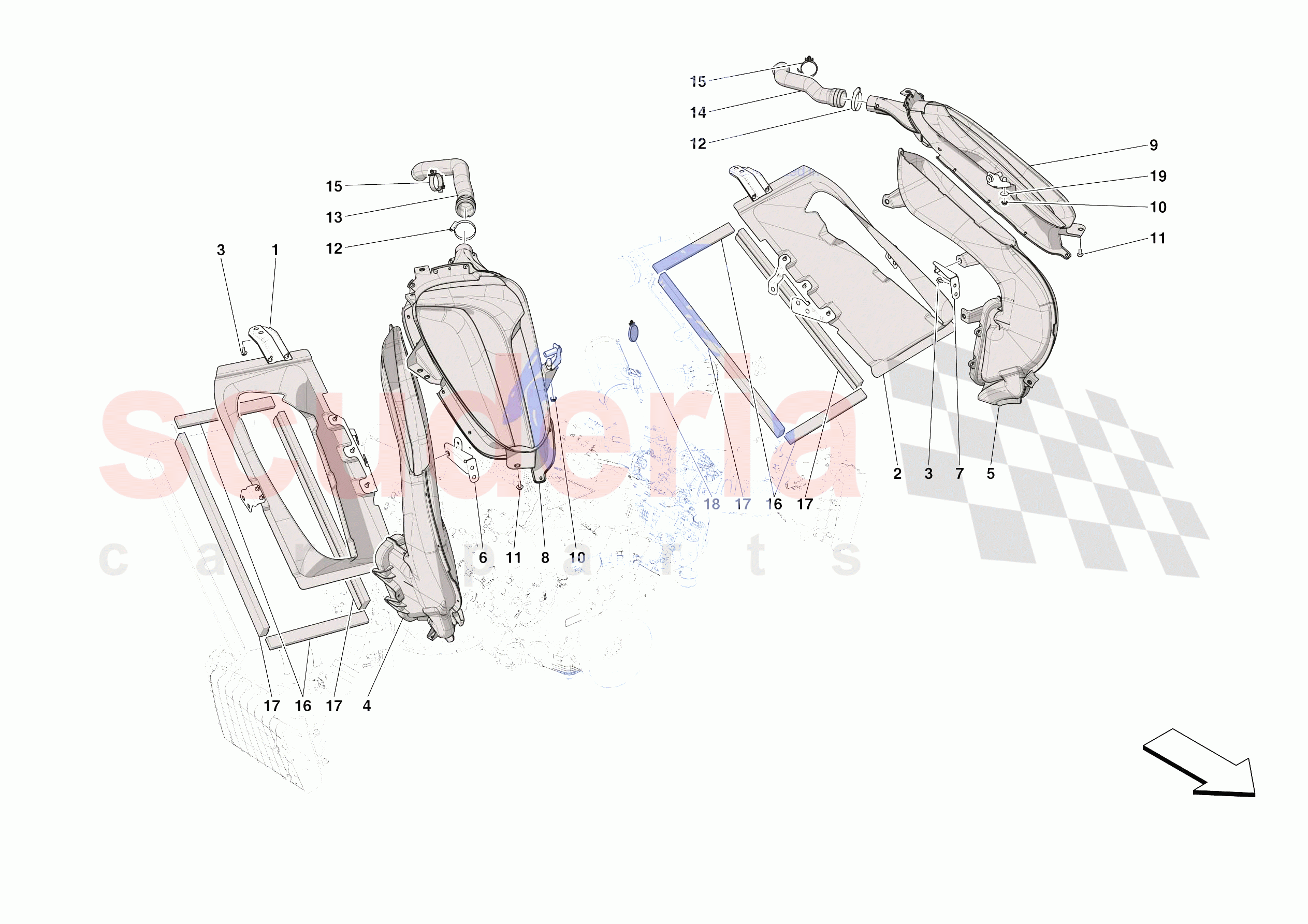 LATERAL AIR INTAKES of Ferrari Ferrari SF90 Spider USA