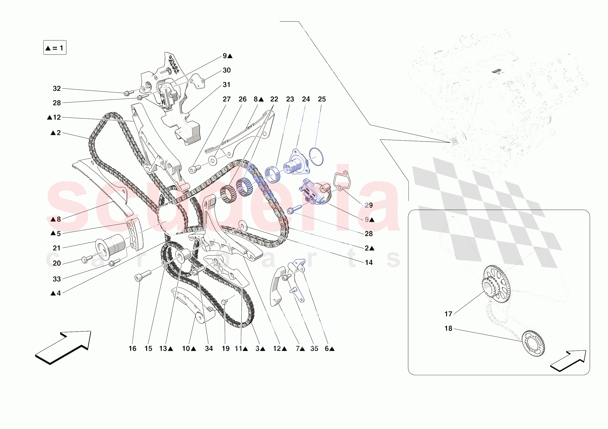 TIMING SYSTEM DRIVE of Ferrari Ferrari SF90 Stradale Europe RH