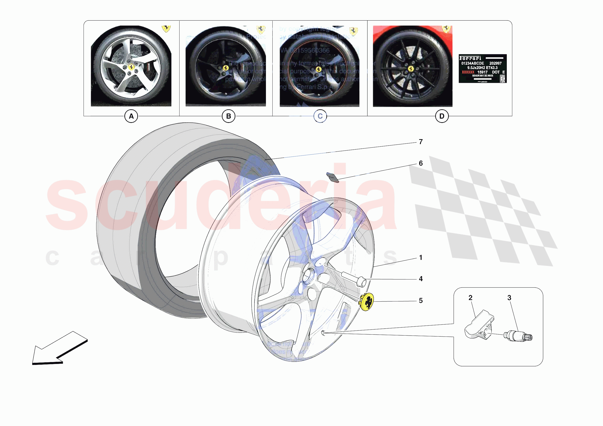 COMPLETE WHEELS of Ferrari Ferrari SF90 XX Spider Europe