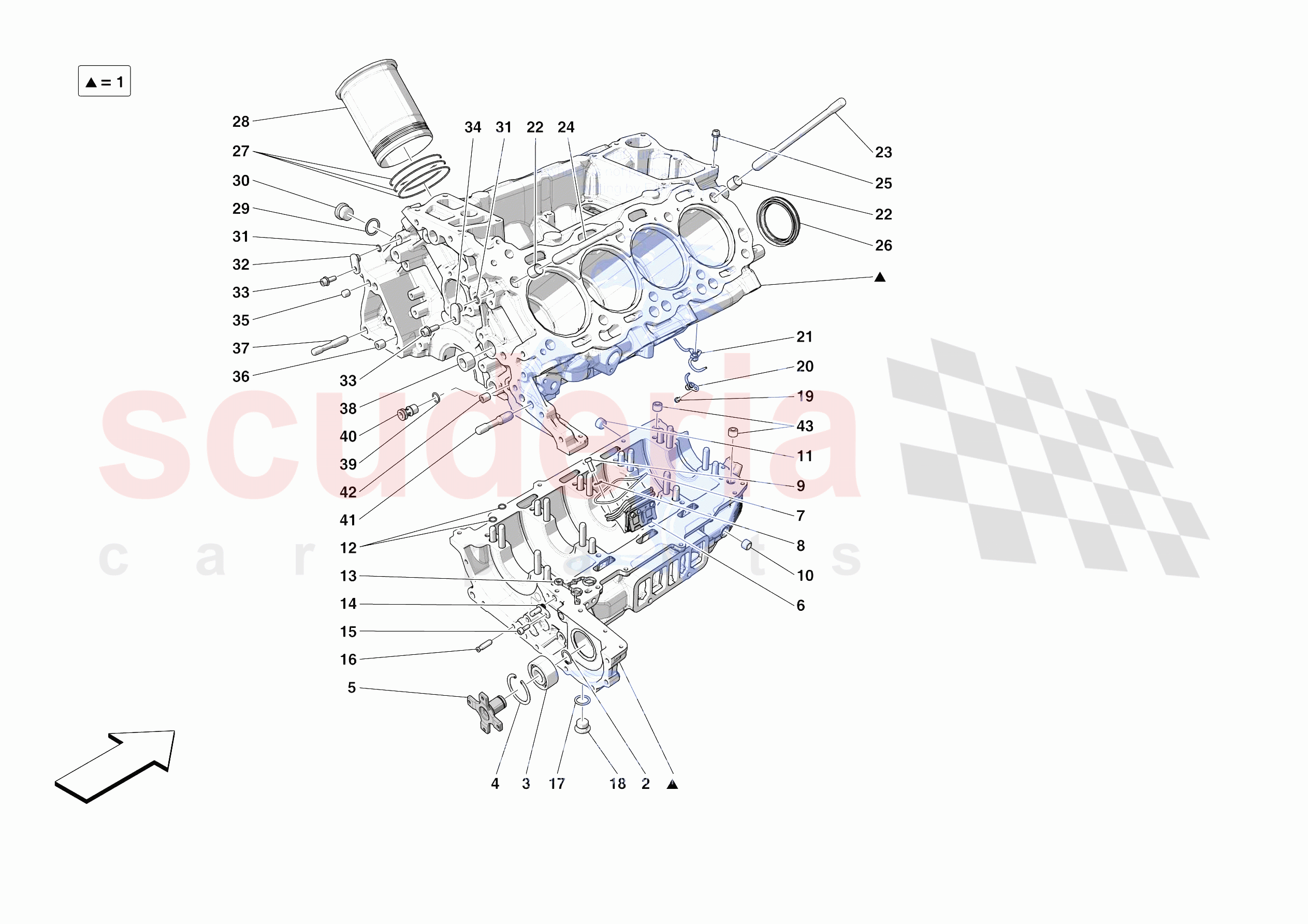 CRANKCASE of Ferrari Ferrari SF90 XX Stradle USA