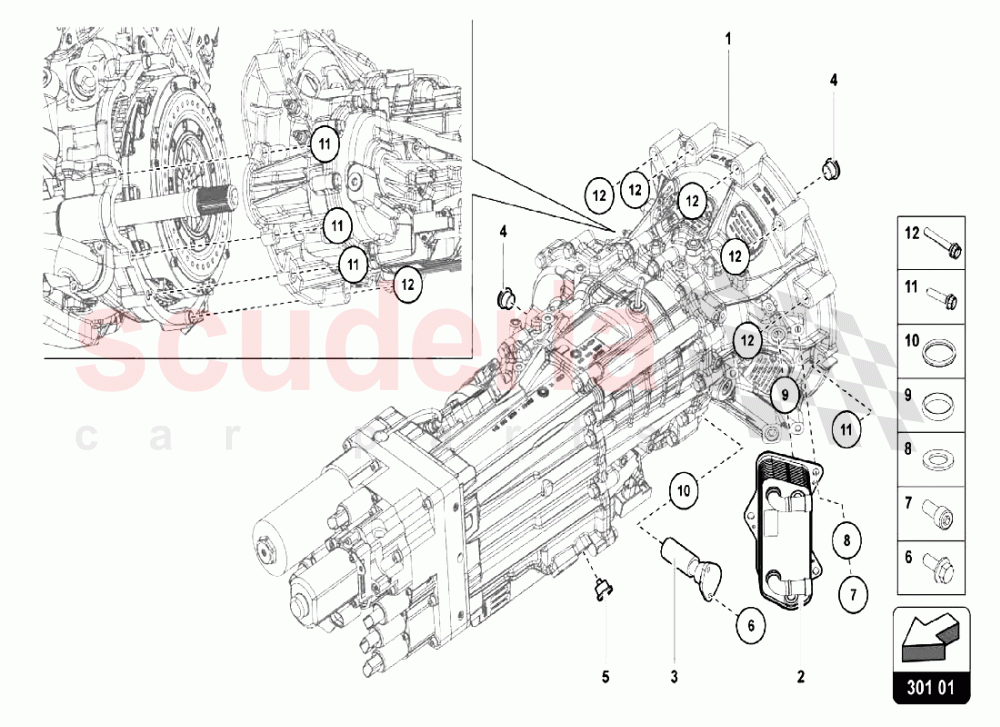 GEARBOX OIL FILTER of Lamborghini Lamborghini Aventador LP750 SV Coupe