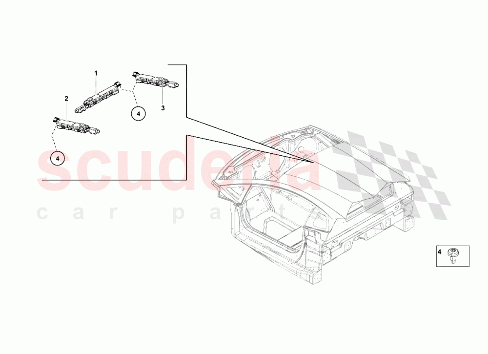 Monocoque & Electrical System of Lamborghini Lamborghini Aventador LP700 Coupe