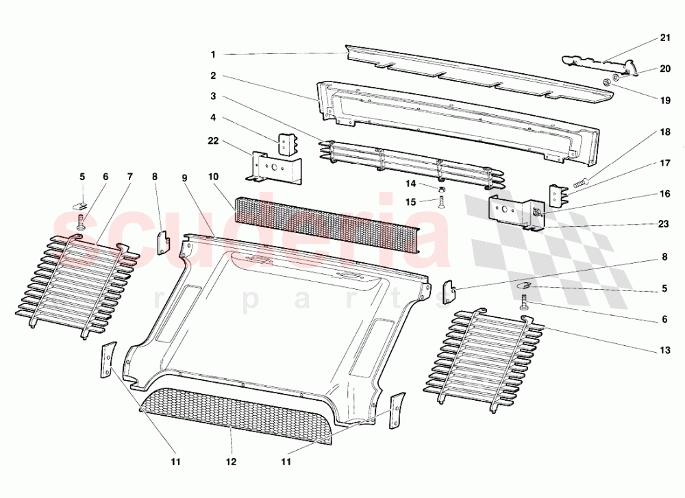 Rear Body Elements of Lamborghini Lamborghini Diablo (1990-1998)