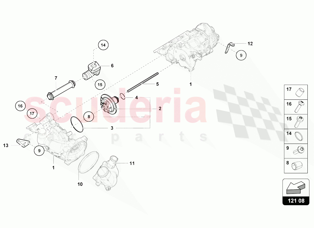 OIL PUMP of Lamborghini Lamborghini Huracan Evo Coupe