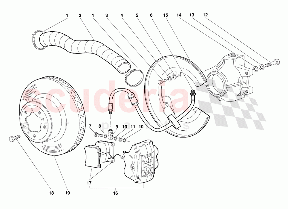 Front Brakes of Lamborghini Lamborghini Diablo (1990-1998)