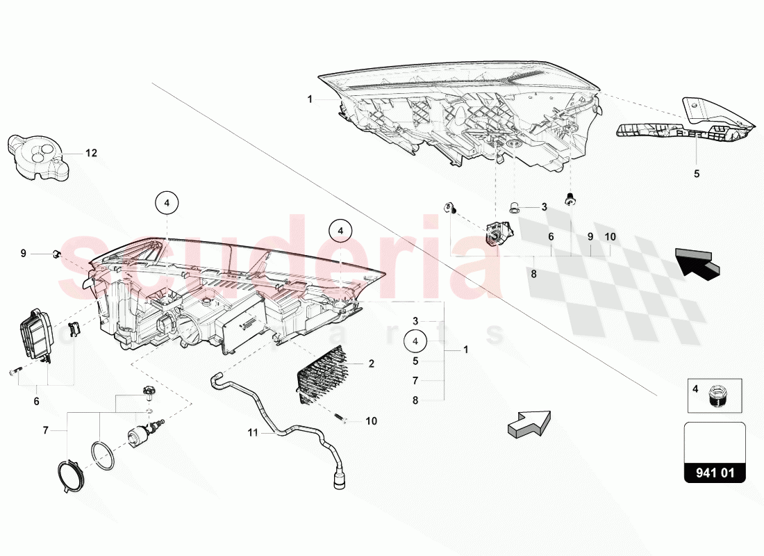 LED HEADLIGHT of Lamborghini Lamborghini Urus