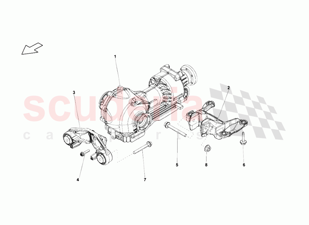 Front Differential Assembly of Lamborghini Lamborghini Gallardo LP560 Coupe