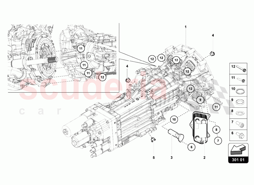 GEARBOX OIL FILTER of Lamborghini Lamborghini Aventador LP700 Roadster