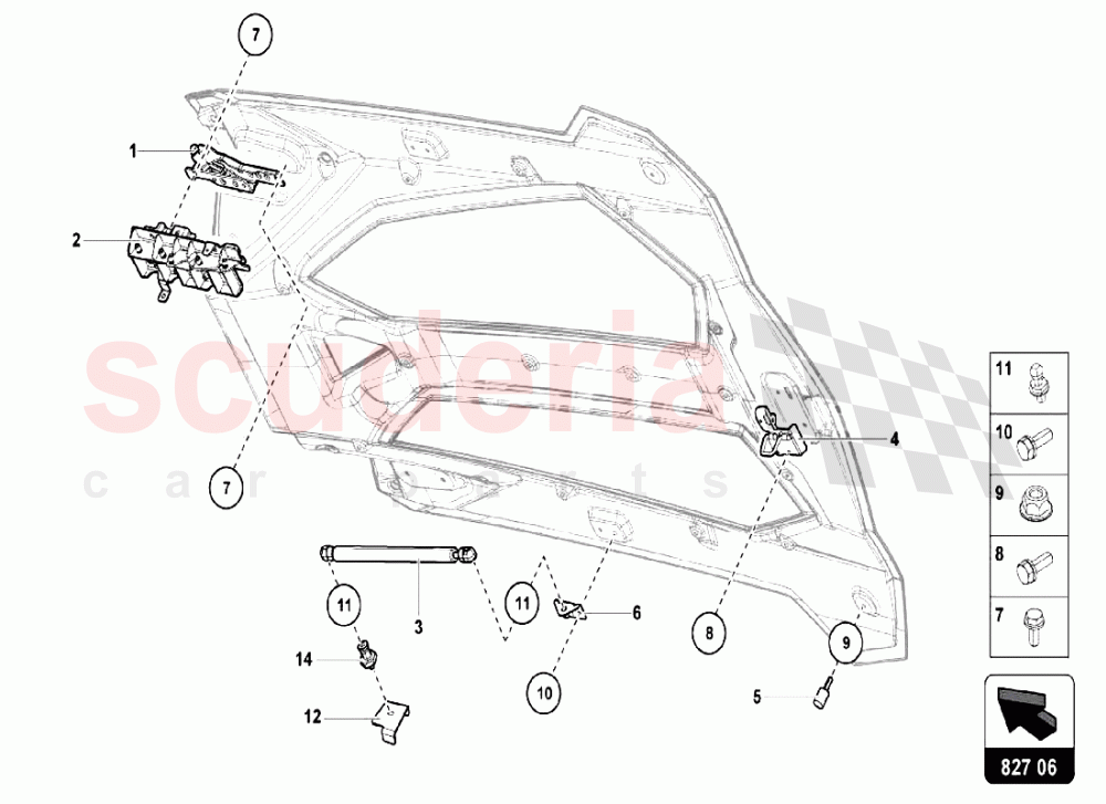 REAR HOOD 2 of Lamborghini Lamborghini Aventador LP750 SV Roadster