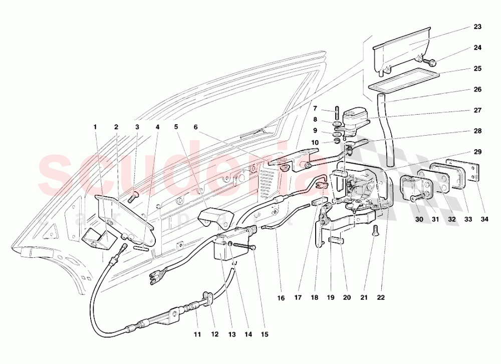 Doors 1 of Lamborghini Lamborghini Diablo SV (1998)