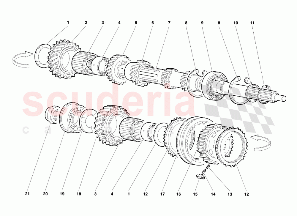 Main Shaft of Lamborghini Lamborghini Diablo SE30 (1993-1995)