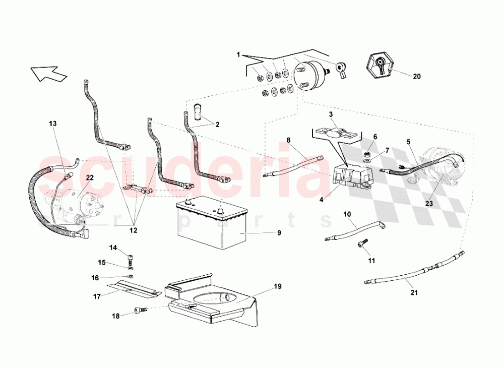 Electrical System 1 of Lamborghini Lamborghini Murcielago LP640 Roadster