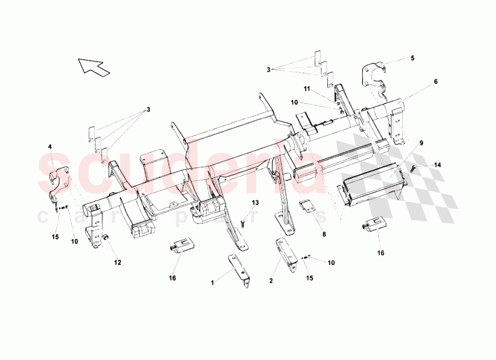 Chassis of Lamborghini Lamborghini Gallardo (2003-2005)