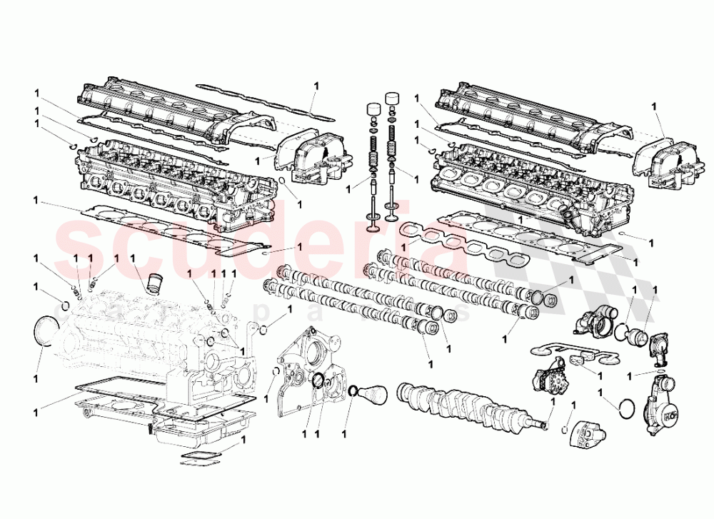 Gasket Kit of Lamborghini Lamborghini Murcielago LP640 Roadster