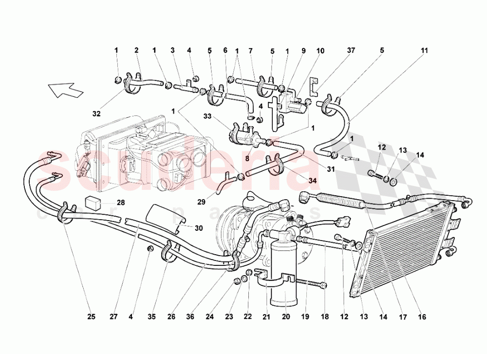 Air Conditioning System 2 of Lamborghini Lamborghini Murcielago LP640