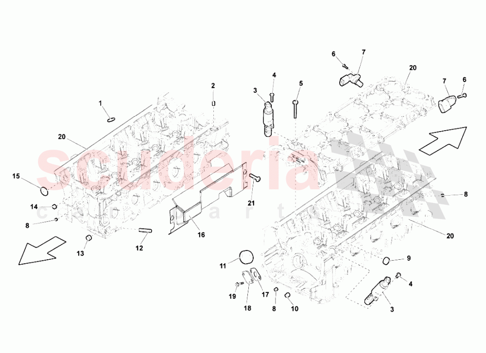 Phase Sensors Left Cylinder Head of Lamborghini Lamborghini Gallardo (2008)