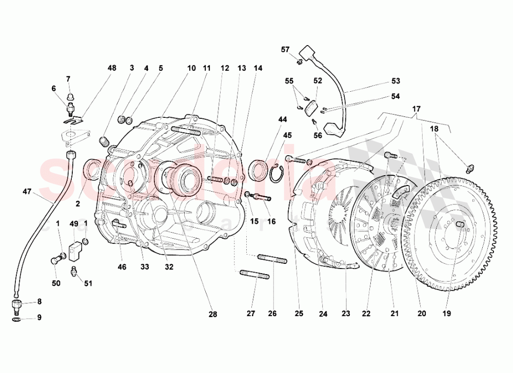 E-gear Clutch of Lamborghini Lamborghini Murcielago Roadster