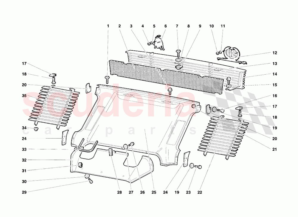 Rear Body Elements of Lamborghini Lamborghini Diablo SE30 (1993-1995)