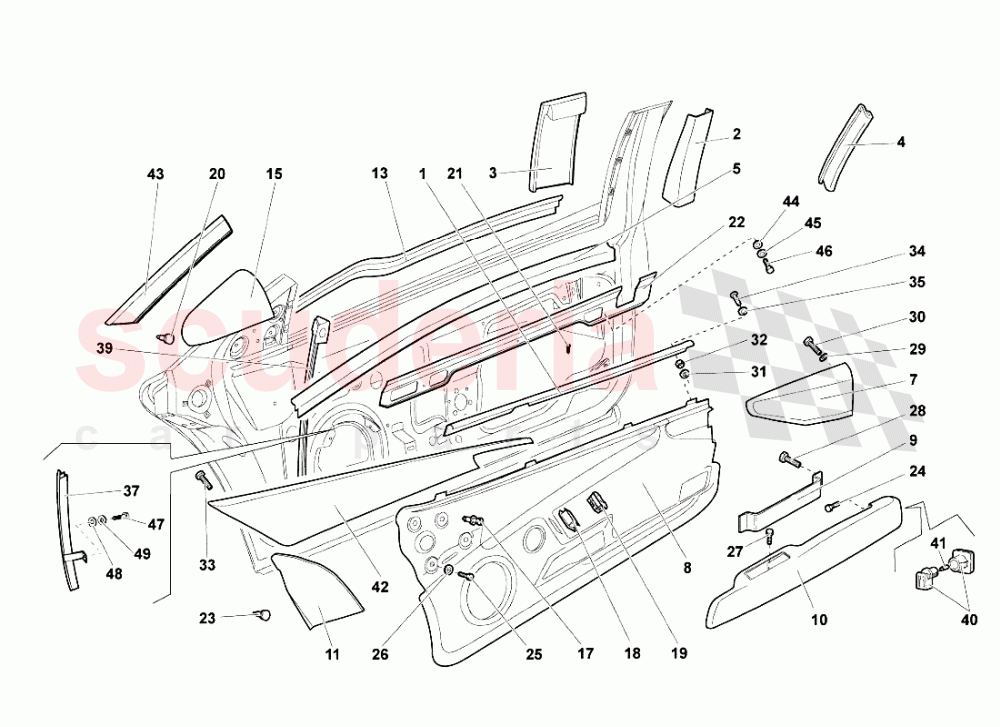 Doors 3 of Lamborghini Lamborghini Murcielago LP640 Roadster